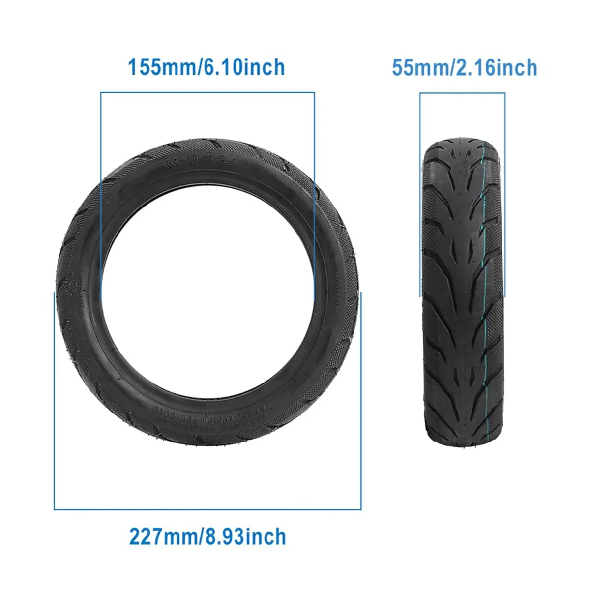 

AD10 9x2 Tires with Gel for Xiaomi M365 1S PRO PRO2 Kickscooter Tyre