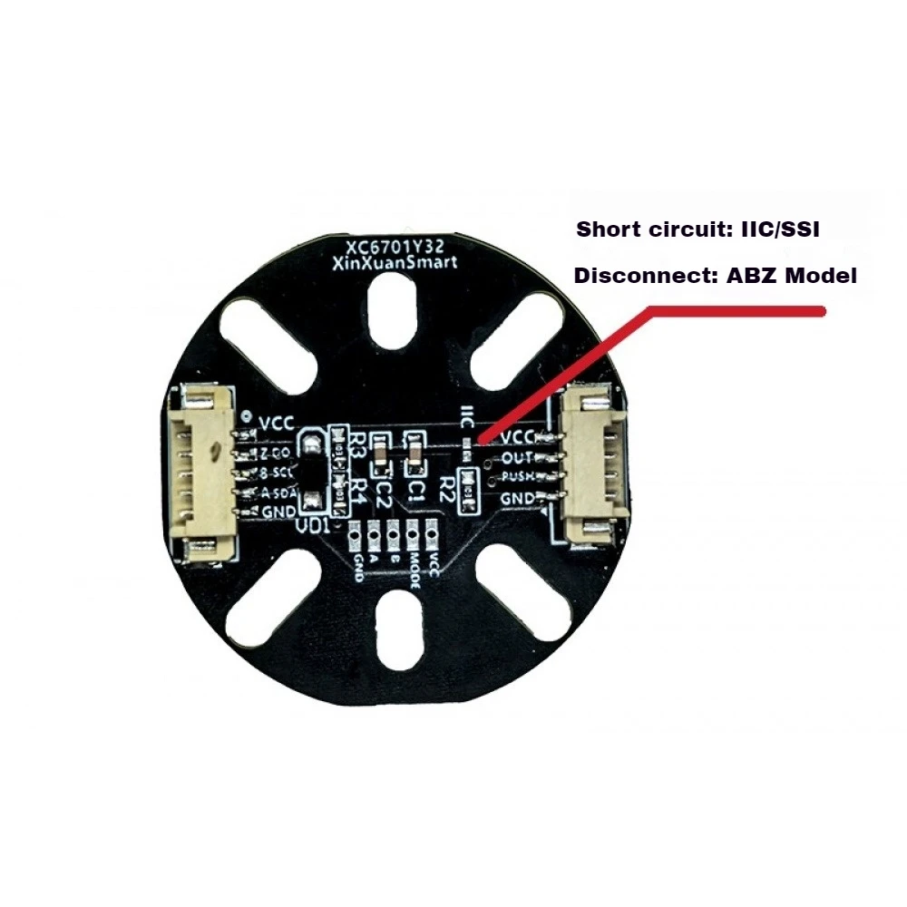 

1PCS 3.3-5V MT6701 Magnetic Encoder Module High-Precision 14-bit Brushless Motor Angle Measurement Sensor