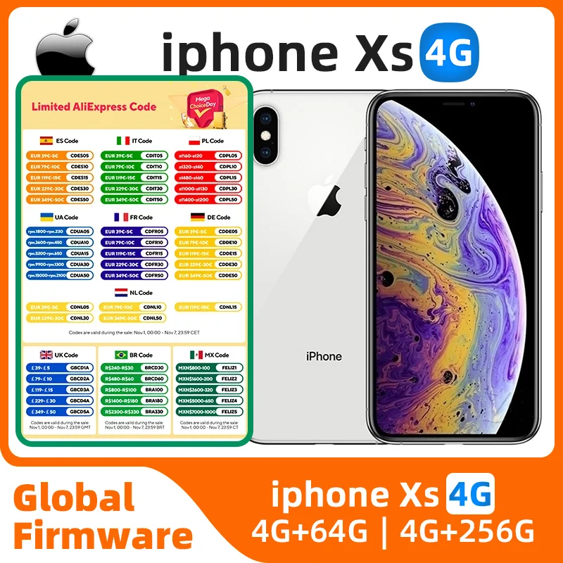 Apple iphone XS ios 5.8 inch 256GB ROM All Colours in Good Condition Original used phone