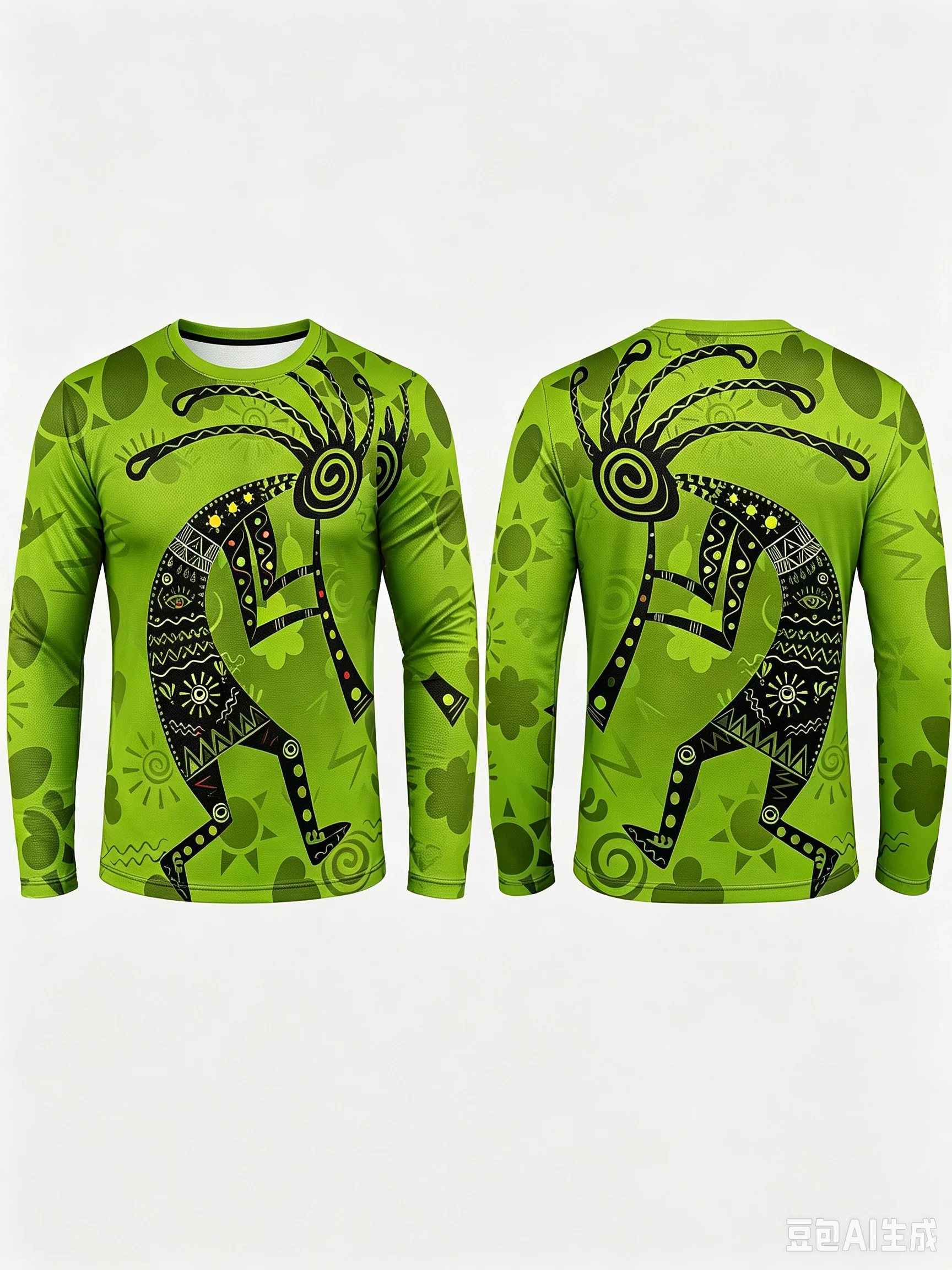 2026 Retro Ethnic Traditional Pattern Long Sleeve, 3D Printed Traditional Craft Design, Bohemian Fashion Street Autumn Long Top