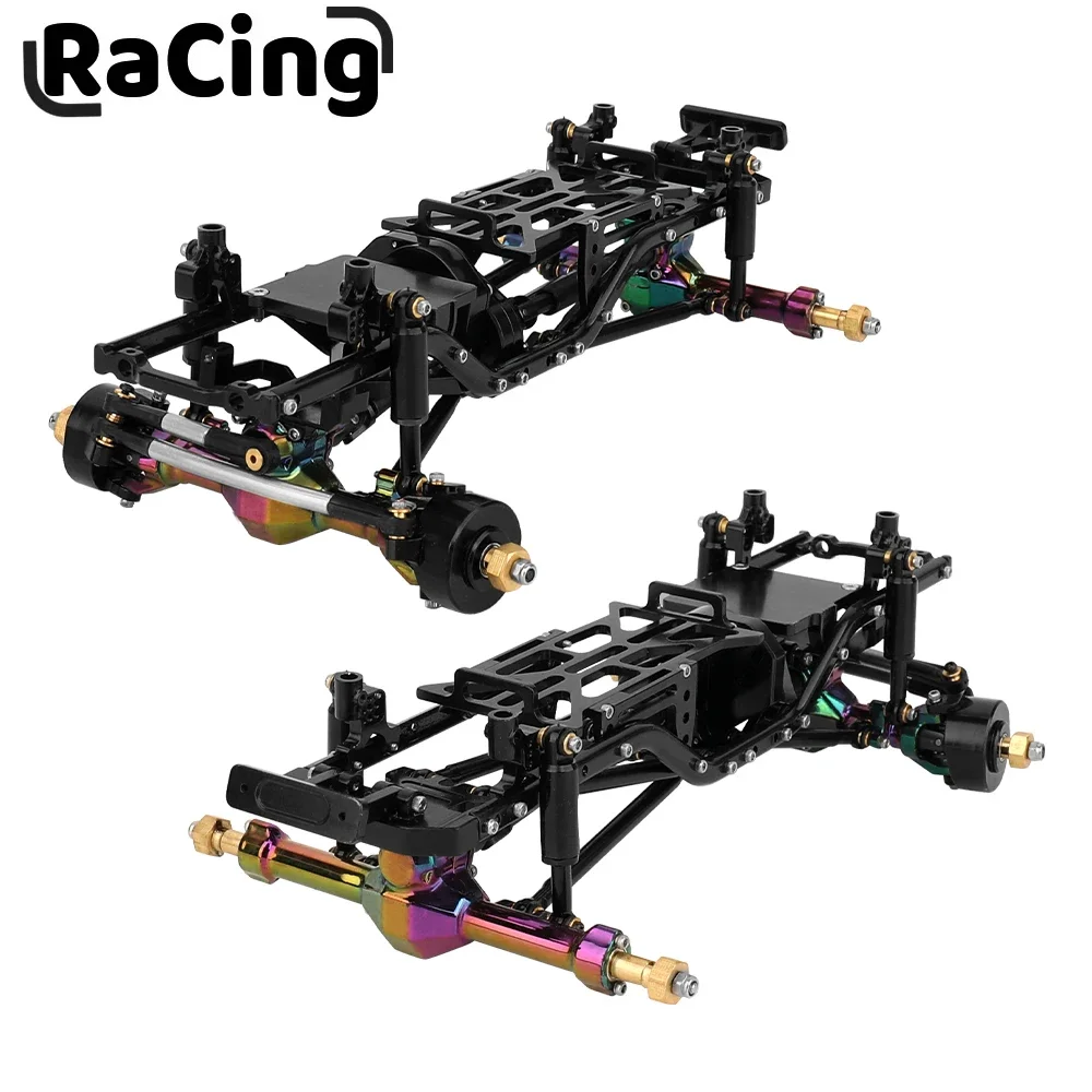 

Metal Upgrade Car Frame with Colorful Straight Axles For AXIAL 1/24 SCX24 90081 RC Remote Control Toys 1:24 DIY Car Parts