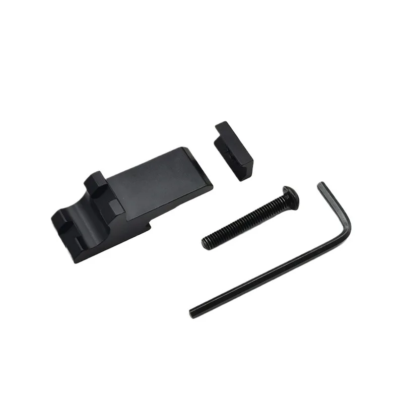 45 Degree Offset Side Adapter - 20mm Picatinny Rail Mount Accessory for Flashlights
