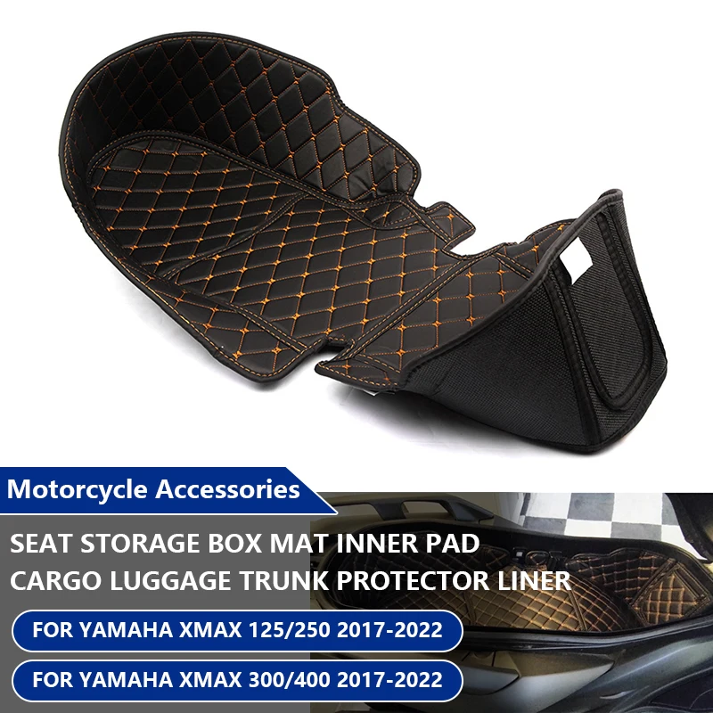 For YAMAHA XMAX 300 125 250 400 Seat Storage Box Mat Inner Pad Cargo Luggage Trunk Protector Liner Compartment Pad