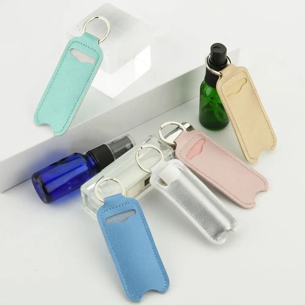 bag PU leather Lippy clip Lip balm bag Lipstick stand Chapstick holder Keychain holder Key Ring Holder Lipstick Keychain Bag