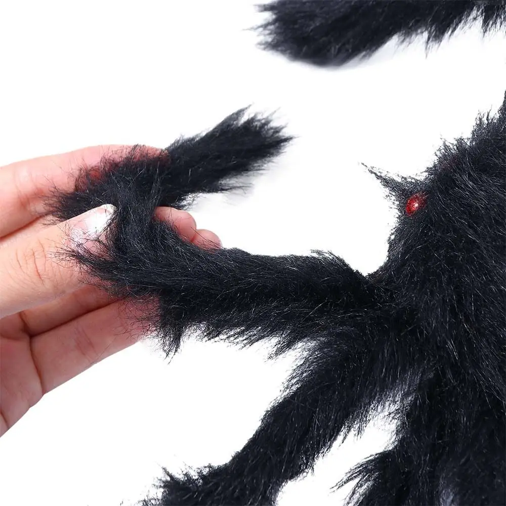 Super big DIY Ornament Spooky Decor Halloween Artificial Spider Black Spider Horror Giant Spider Haunted House Decor