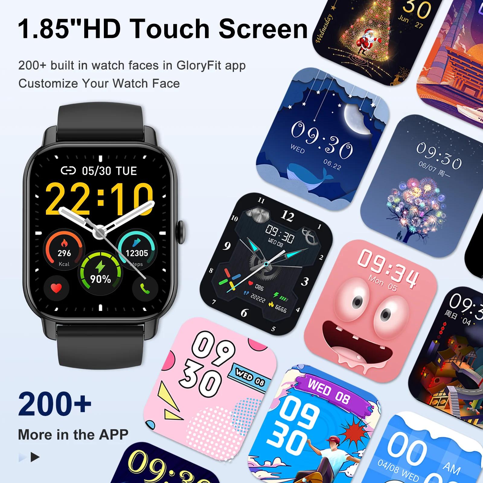 Jxrev Smart Watch, 1.85