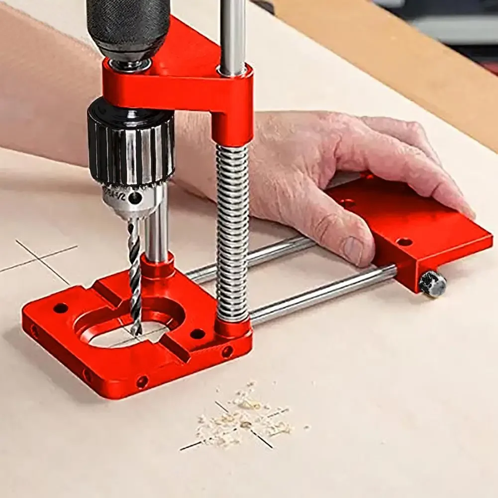 

NEW Drill Locator Hole Drill Guide Dowel Jig Woodworking Drilling Template Guide Tool Drill Locator Jig Woodworking Locator Tool