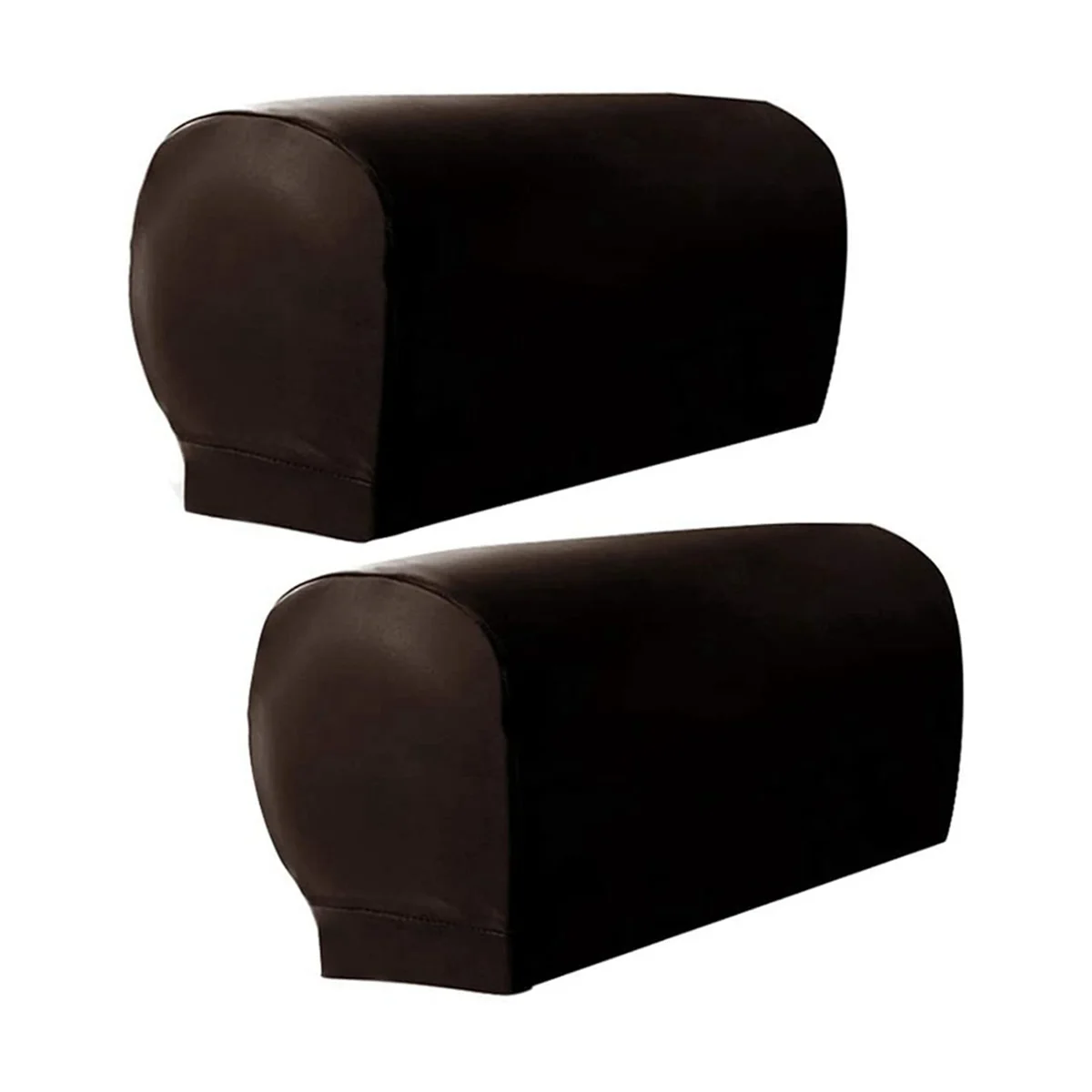 

A04I Armchair Arm Covers, 2Pcs Armrest Cover Ultra Thick and Soft PU Leather Stretch Arm Cover for Recliners Sofas Chairs B