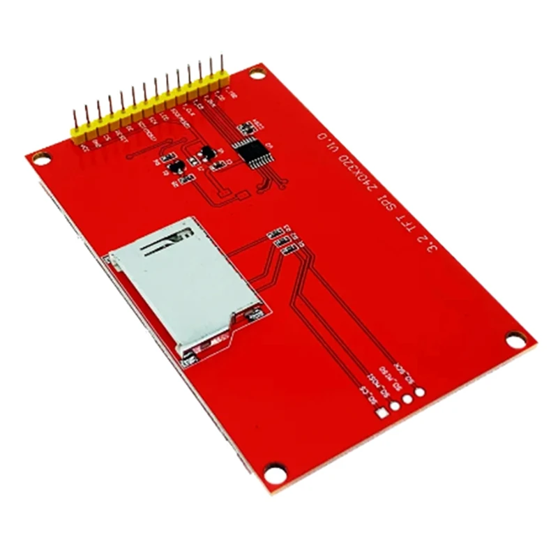 Envio Gratis SPI moduł 14 Pin 3.2 Cal 18P ILI9341 TFT LCD kolorowy ekran 4-przewodowy Port szeregowy Adapter 320x240