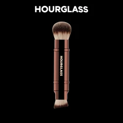 Hourglass Makeup Brush- No.26 Double Head Retractable Foundation Brush Fiber Smudge Face Makeup Brush