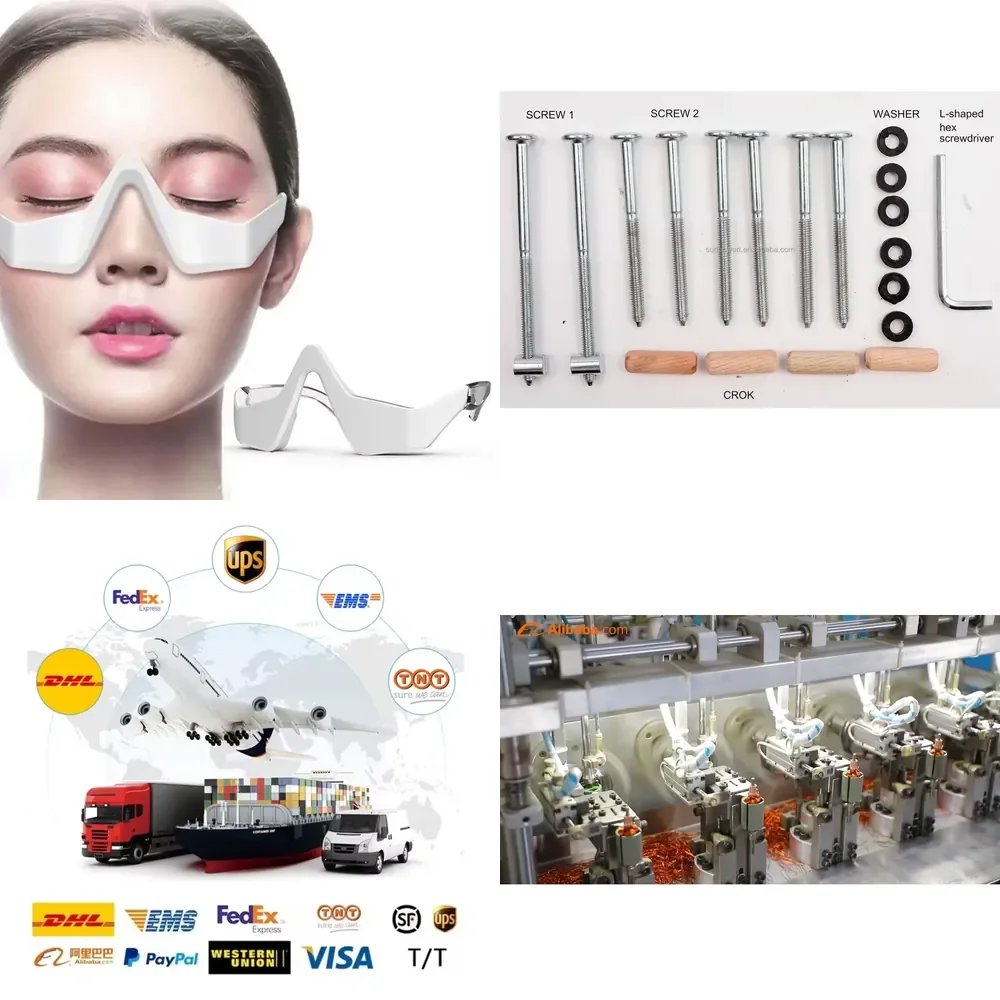 【CHIMU HOME】 Sunpower 3D LED Red Light Therapy Eye Massager Micro-Current Vibration Accessories make freight difference