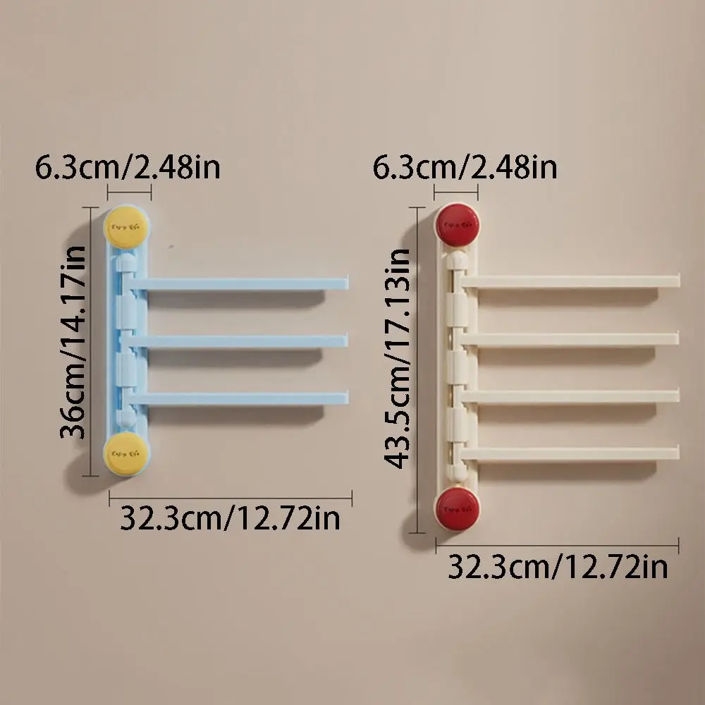 

Вешалка для полотенец на присоске 3/4-бар, слив, многоразовая вешалка для полотенец для ванной комнаты, съемная большая несущая вращающаяся вешалка для полотенец, туалет