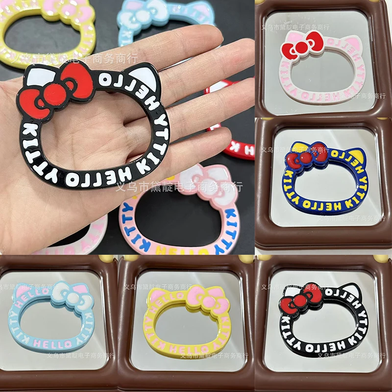 

Sanrio Hello Kitty декоративный кулон полое кольцо аниме DIY акриловая бусина автомобильная подвесная цепочка для телефона браслет аксессуары материал