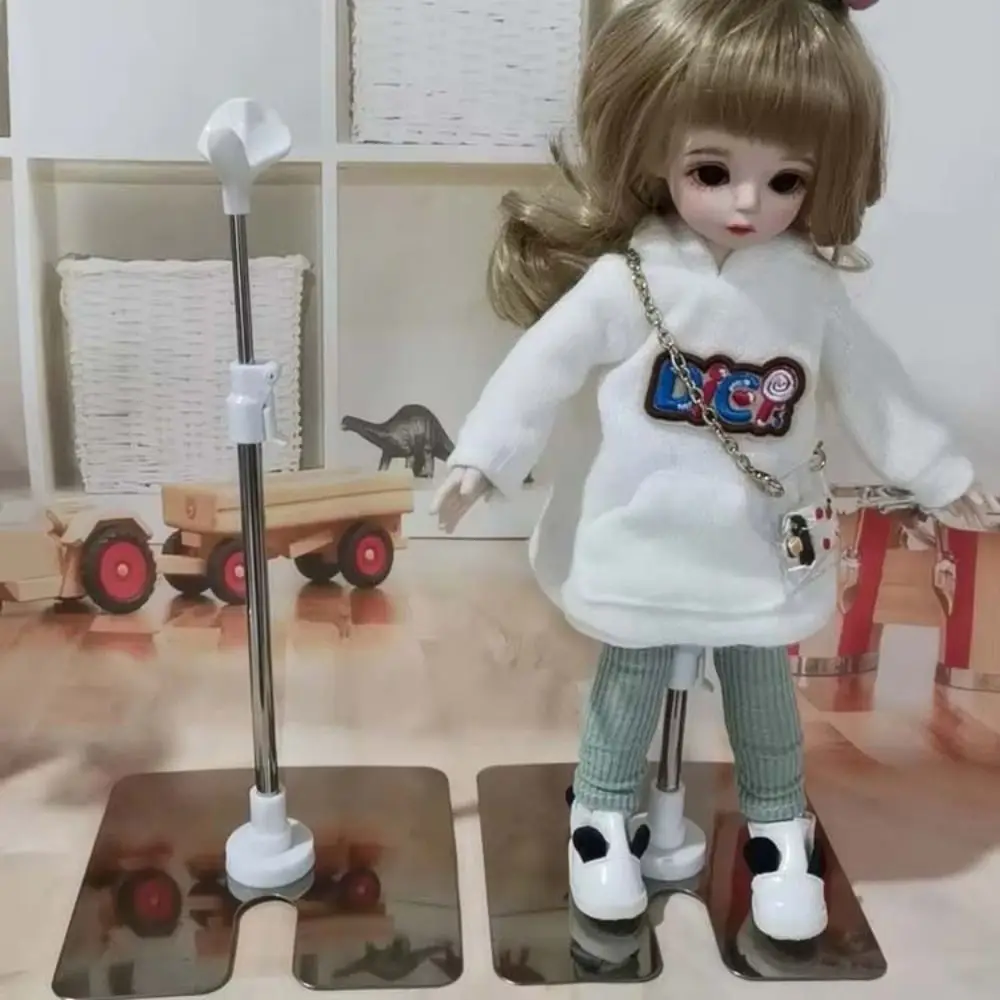 Support sur pied en acier inoxydable, présentoir universel réglable pour modèles de figurines de poupée Bjd, accessoires, 1/3 1/4 1/6 1/8