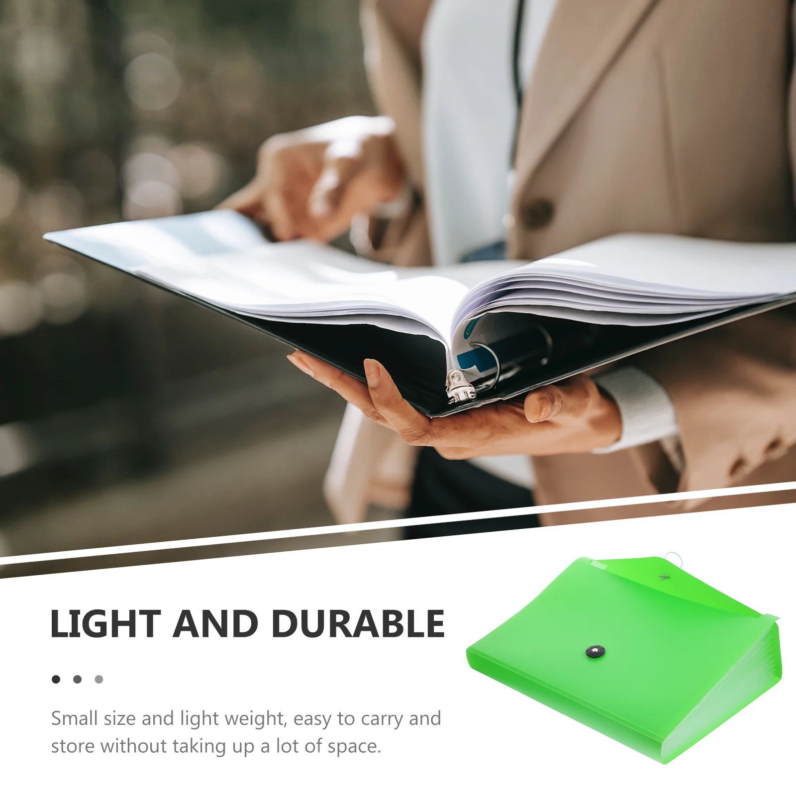 

File with Dividers Expandable Document Organizer Portable Tax File Folder for Bills Contracts Statements Storage Small