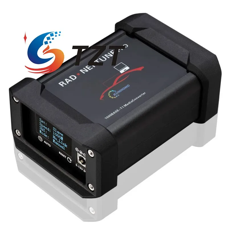 TZT RJ45 to Gigabit Vehicle PRO Ethernet Converter with/Without Screen Bidirectional Low Latency Data Conversion