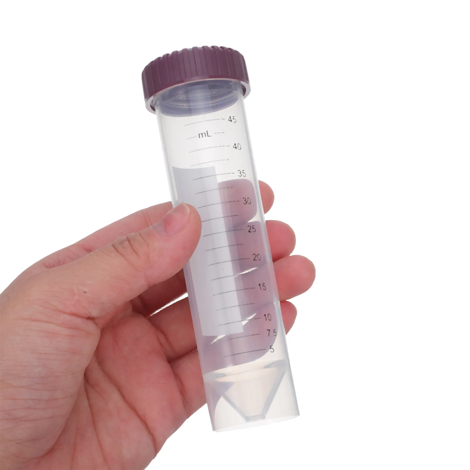 25Pcs Centrifuge Tubes Laboratory Polypropylene Conical 50Ml Leakproof Screw Caps Transparent Test Tubes for Specimen Storage