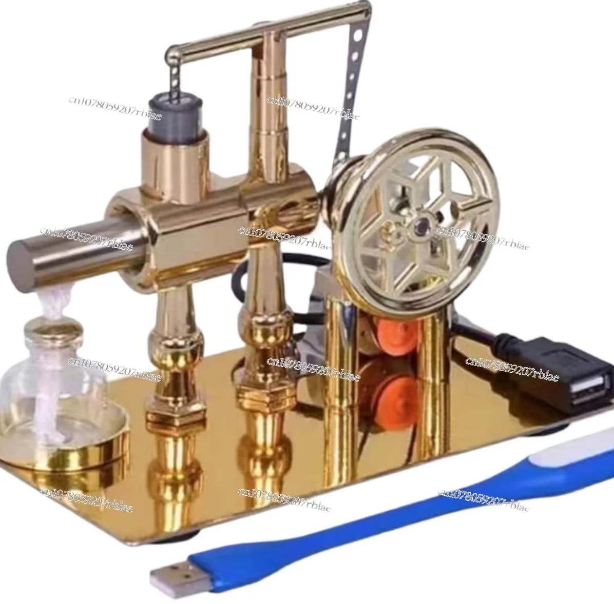 Single Cylinder Stirling Engine Model+power Generation Device+LED Light