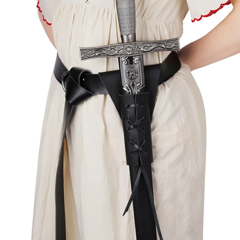 

Medieval Men's Knight Sword Holder Scabbard Viking Warrior Role Play Scabbard Adult Belt Weapon Hanger Clothing Accessories New