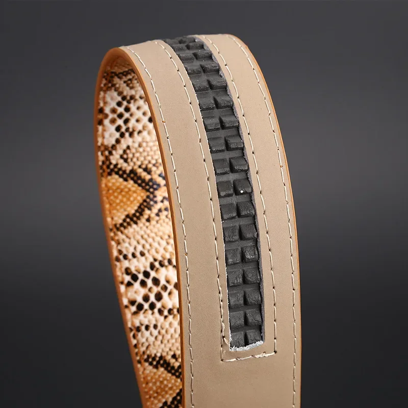 Ceinture en cuir de vachette automatique pour hommes, cuir de salle, designer d\'affaires coréen