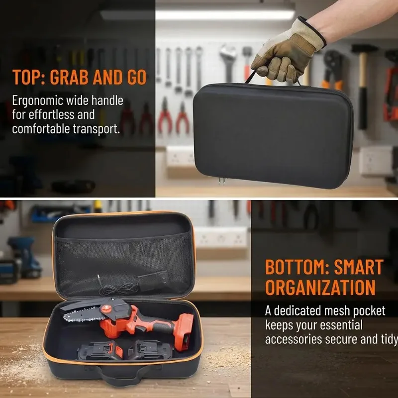 Portable EVA suitcase, travel case, car jump start power supply, car battery charger, storage bag 2026