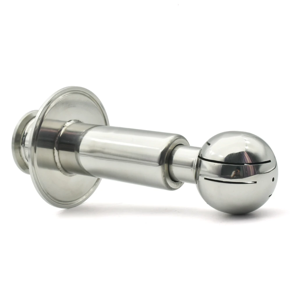 SS304SS316L Stainless Steel Three Clip 1.5 'X2' 2.5 '3' Water Tank Rotating CIP Spray Ball, Clover Compatible Cleaning Ball