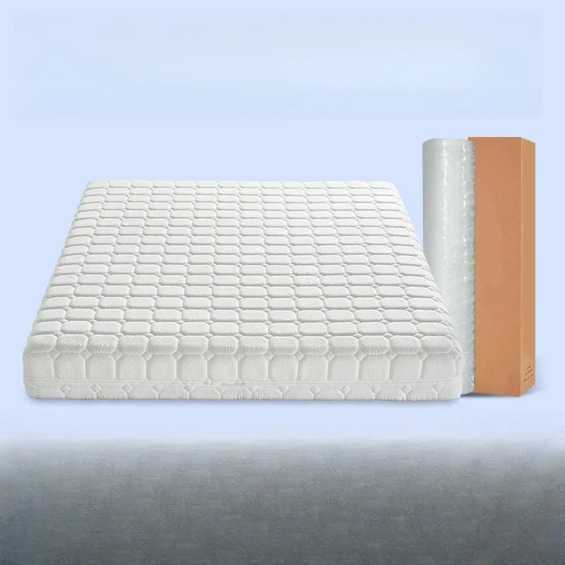 9W海馬型メモリーコットン、独立スプリング完全取り外し可能マットレス、3Dエアファイバー家庭用圧縮ロールベッド