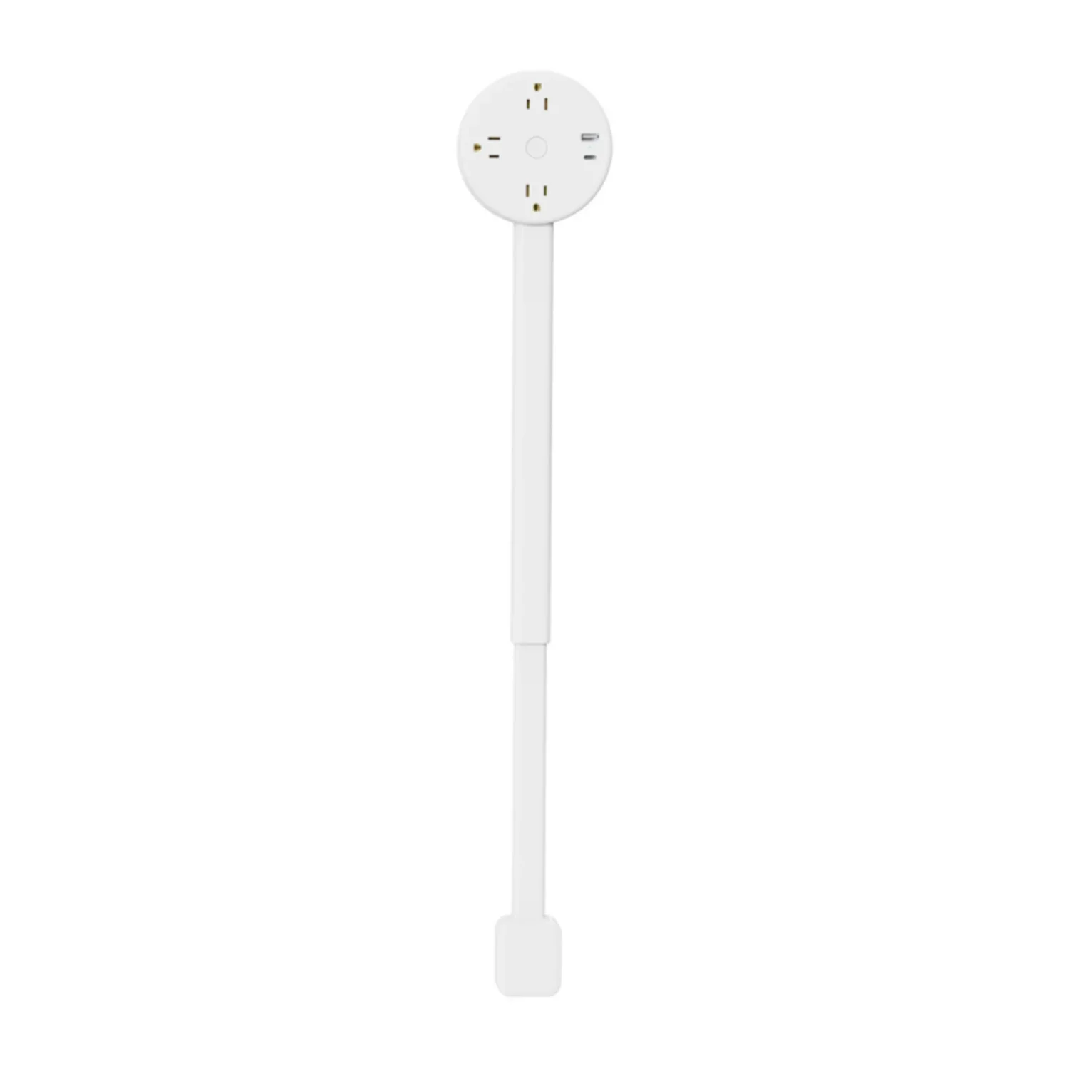 Electrical Wall Plug Rotates Electrical Outlet Extender Adjustable Length Power Outlets Extender Power Socket for NightStand