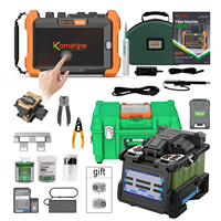 ARC FTTH Fiber Optical Fusion Splicer Komshine FX39 6 Motors Core Alignment+QX65 SM 1310/1550nm 32/30dB Fiber Monster OTDR