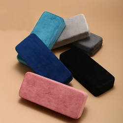 1pc Velvet Leather Glasses Case Shell Eyeglass Case Portable Retro Myopia Sunglasses Storage Box for Men Women Eyewear Holders