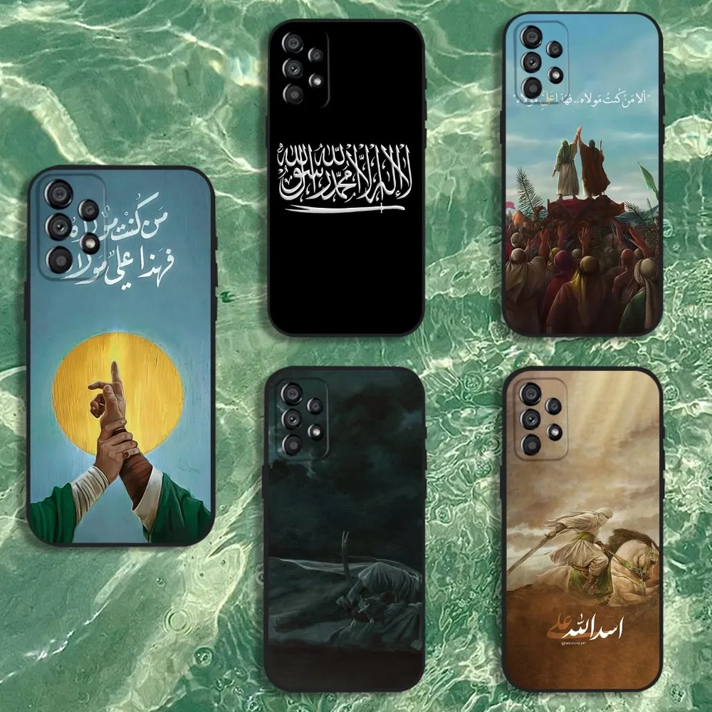 

Imam Hussain Shia Ali Phone Case For Samsung Galaxy A20,A21s,A22,A31,A32,A52,A53,A72,73,A80 Soft Black Cover
