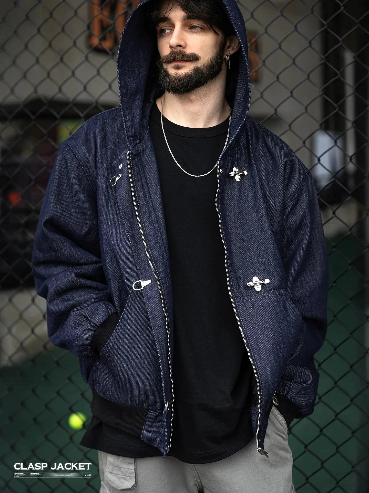 

Мужская джинсовая рабочая куртка MRA с капюшоном, утепленная, из хлопка, синего цвета, для осени и зимы