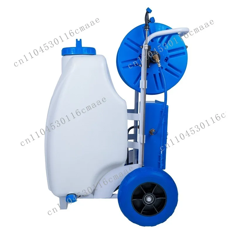 

NEW Agricultural 45L Electric Battery Hand Push Sprayer 12V Portable Power Pump Trolley Sprayer With Wheels