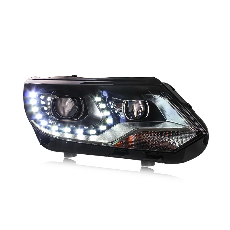 Car Styling for VW Tiguan Headlights 2013-2015 Tiguan LED Headlight DRL Bi Xenon Lens High Low Beam Parking Fog Lamp