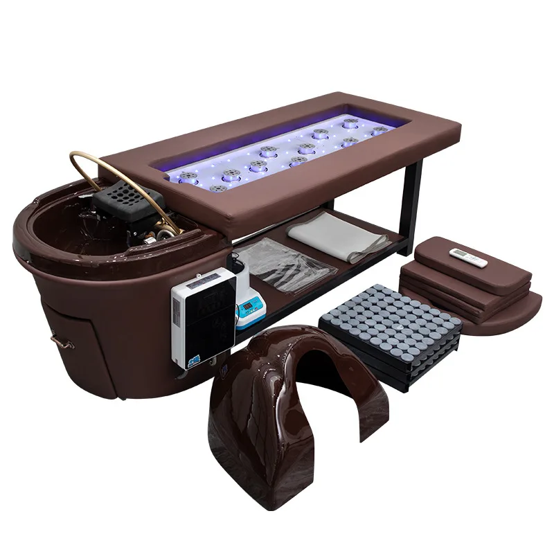 

Moxibustion head treatment Thai hairdressing water circulation fumigation bed