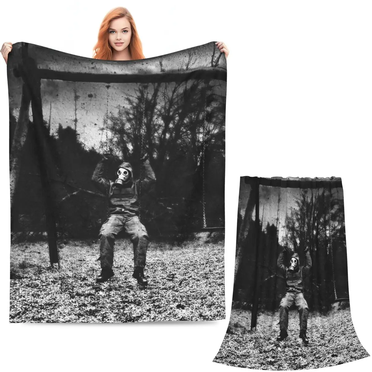 Game Stalker 2 Shadow Of Chernobyl Blanket Soft Warm Flannel Throw Blanket Cover for Bed Living room Picnic Travel Home Sofa