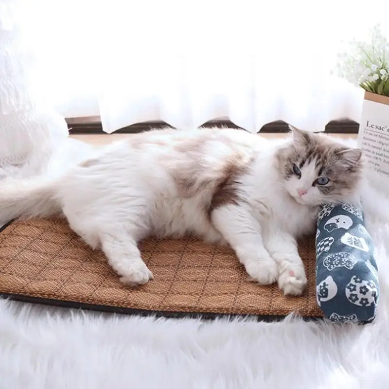 Dog Self Cooling Bed Mat Non-Toxic Ice Silk Material Cooling Pad for Small Medium Pet Home Kennel Use
