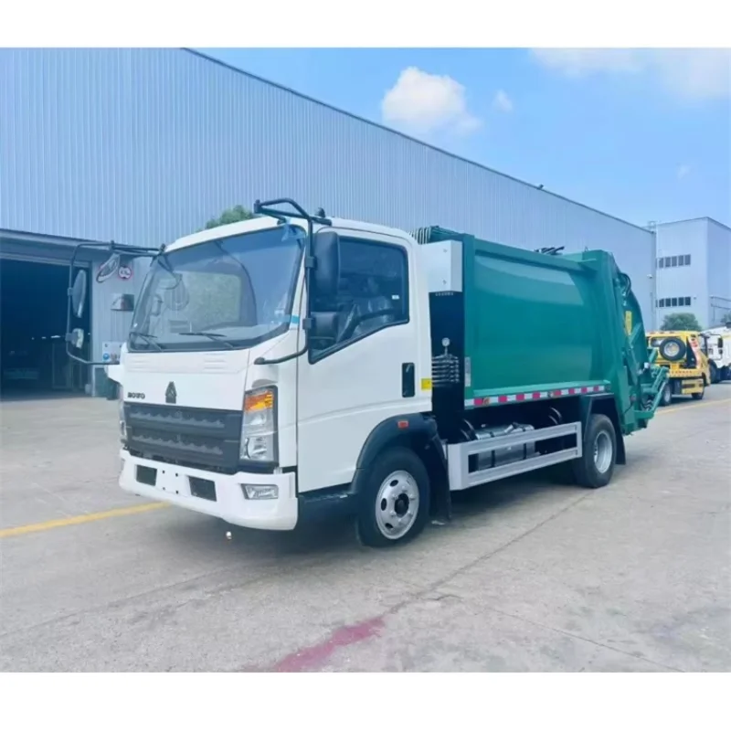 Caminhão de lixo HOWO 4*2 de alta qualidade para coleta e compactador