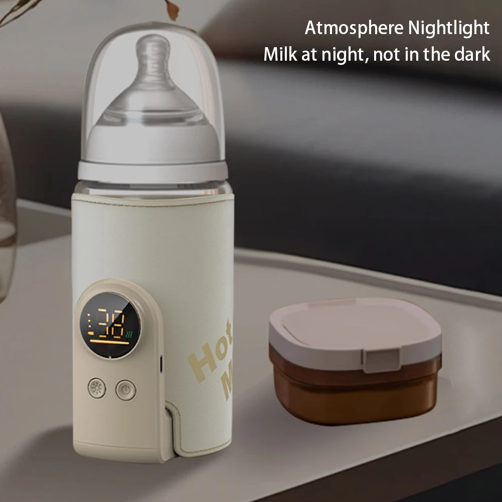 جهاز تسخين حليب الأطفال اللاسلكي العالمي، درجة حرارة قابلة للتعديل، درجة حرارة ثابتة قابلة للتعديل. راحة رحلة السيارة #5