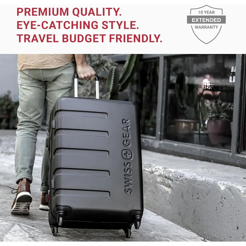 SwissGear 7366 Signature 23 Expandable Hardside Spinner Luggage with TSA Lock, Cobalt Blue