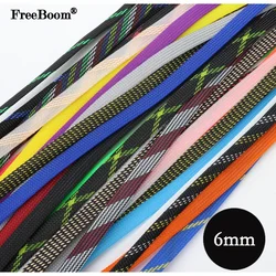 1/2/3/5/10/20/30/50M 6mm Insulated PET Braid Sleeve Sleeving Expandable High Density Cable Sheath Wrap Protector Braid For Wires