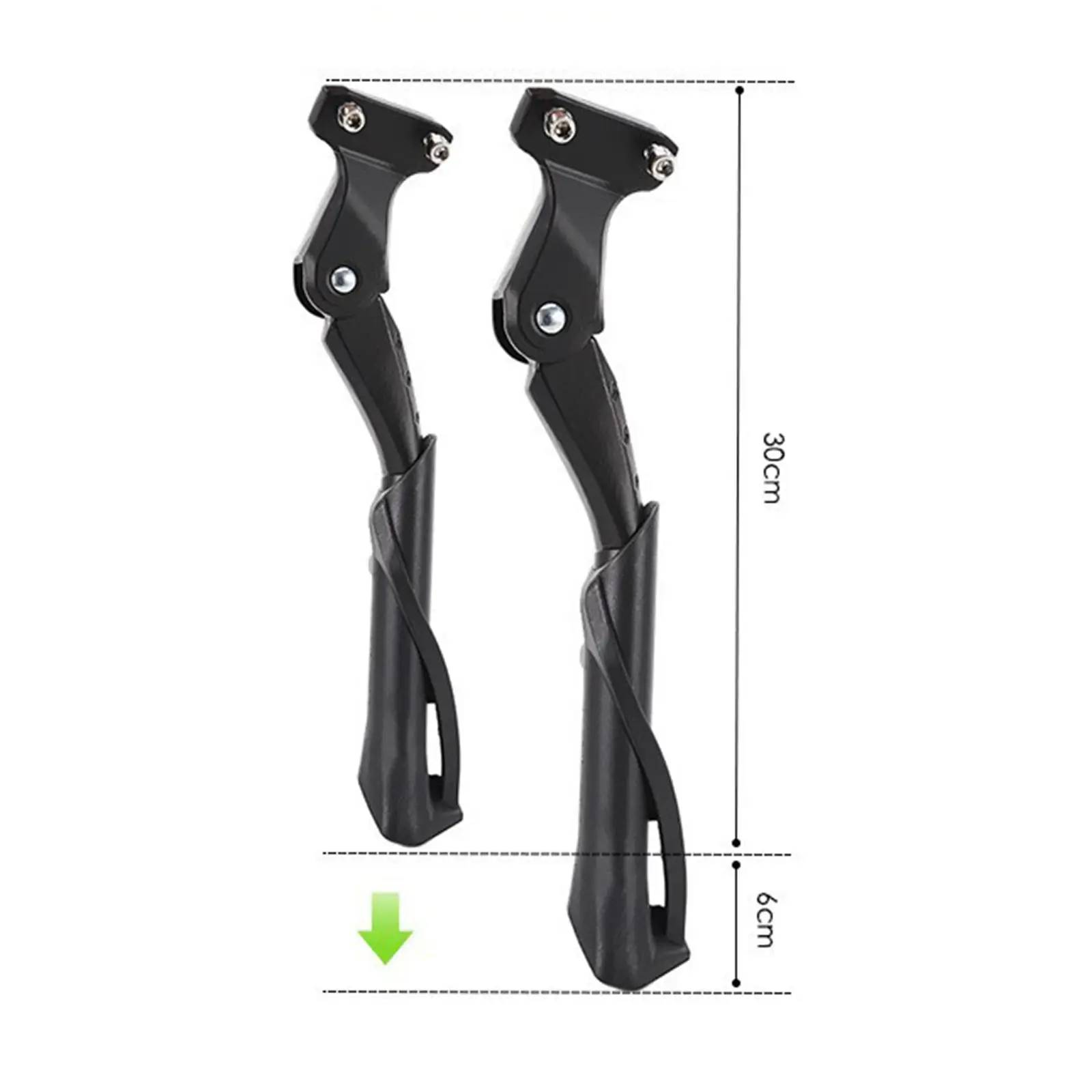 Bikes Kickstand Adjustable Height Non Slip Rear Easily Install Rear Mount Foot Brace for 24~29 inch Mountain Bike Adults Bike