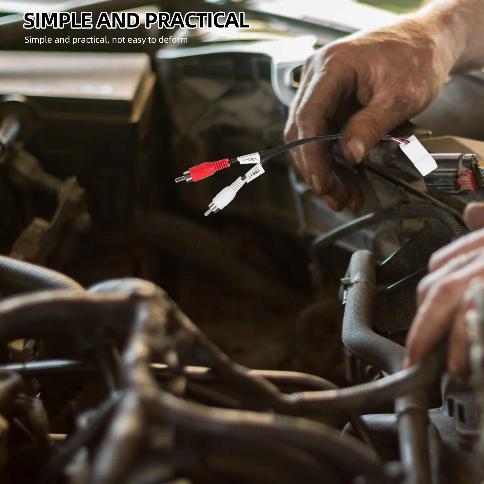 

Car Radio Wire Harness Stable Power Supply Plug and Play Compatible Large Screen Navigation Automotive Wiring Harness Adapter