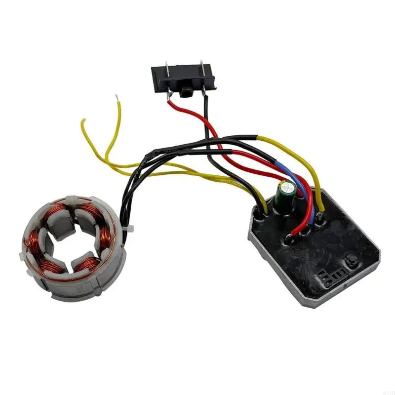 Metal and Plastic Stator Control Unit for Angled Grinder Repair, Supplied as 1 Combined Component with Part Number 01561 M4YD