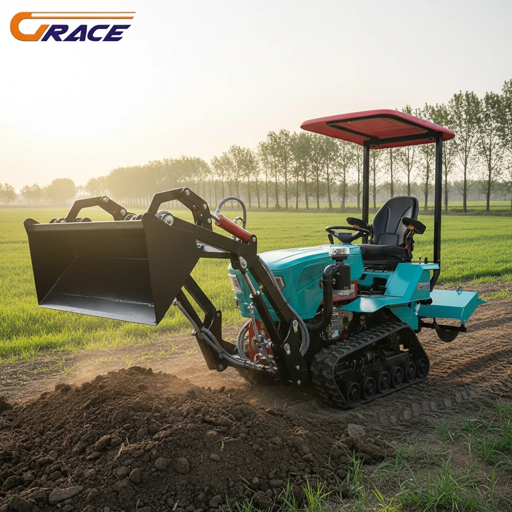 Customize Mini Tractor Matching Ditching Machine For Orchard Field Work