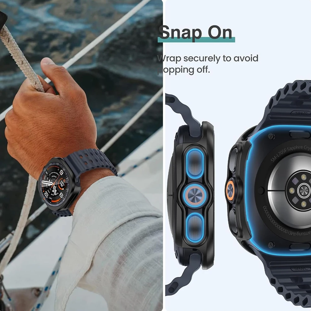 Glas+Hülle für Samsung Galaxy Watch Ultra2 47mm 2026 Zubehör Harte PC-Schutzhülle für Galaxy Watch9 Ultra2 Cover+Displayschutzfolie – Detail 5