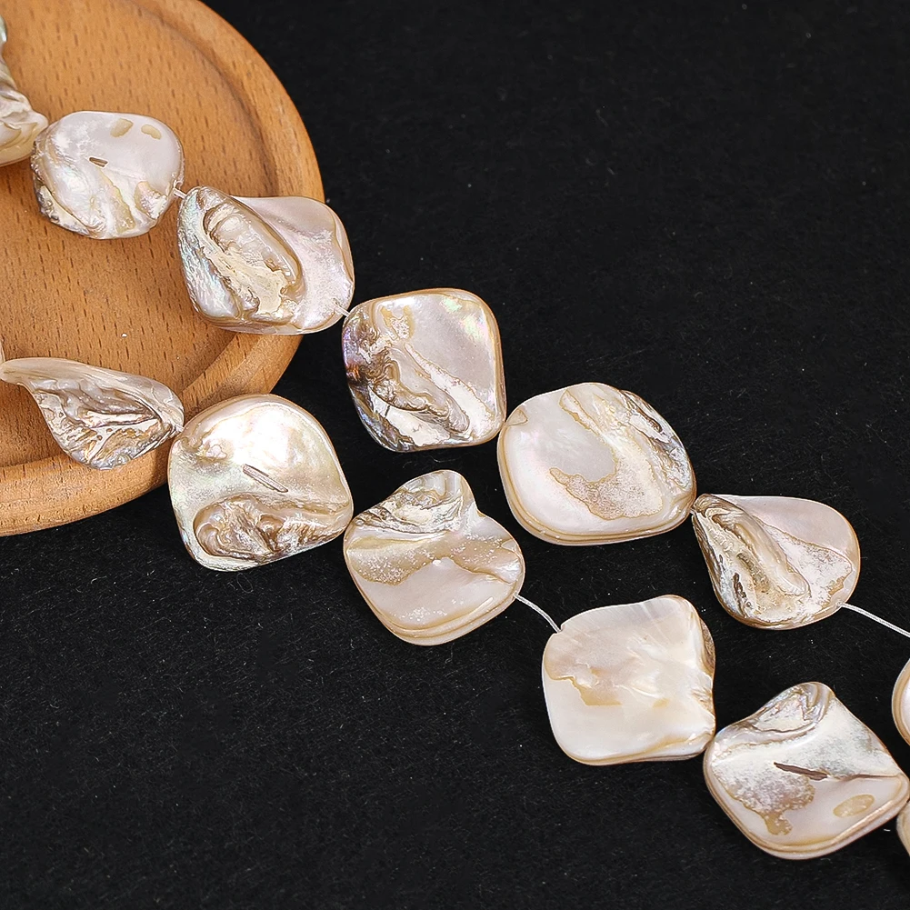 20pcs/strand Baroque Pearl Beads Irregular Natural shell Loose Spacer Charms Beads DIY Earrings Necklace Bracelet Jewelry Making