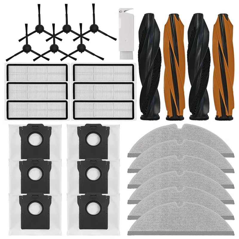 A44T Main Side Brushes Filters Mop Cloths Dust Bags For Dreame D20 Plus Replacement Accessories Kit Robot Vacuum