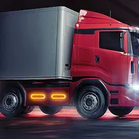 1PC LED Side Marker Truck Clearance Lamp Tail Devil's Eyes Trailer Tractor Lorry Warning Parking Light 12V 24V