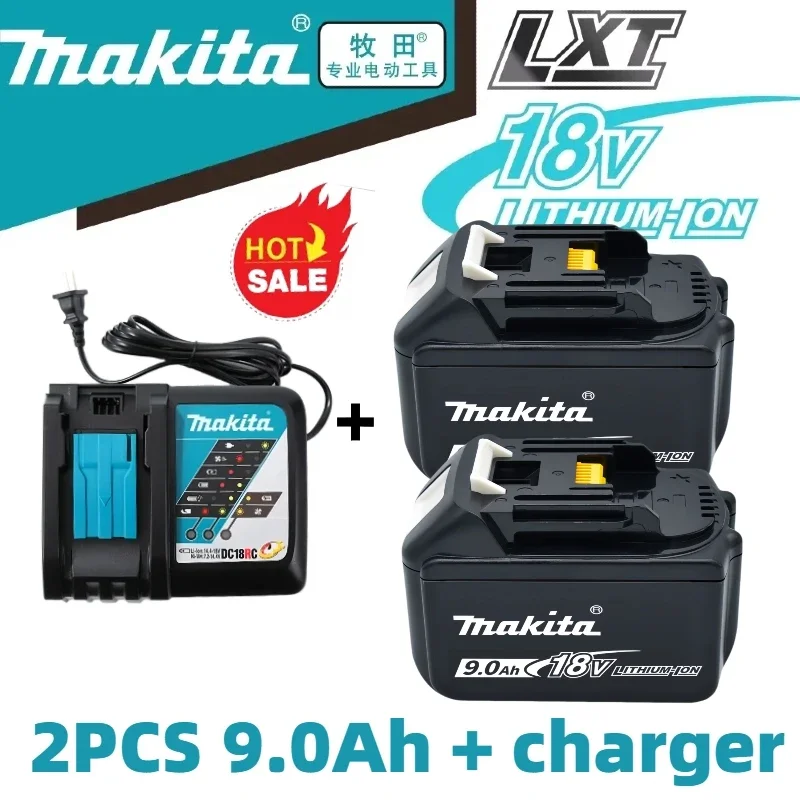 Official certified Makita battery 9Ah/6Ah/5Ah for replacing 18V Makita Power Tool BL1830B BL1850B BL1860B BL1815 lithium battery